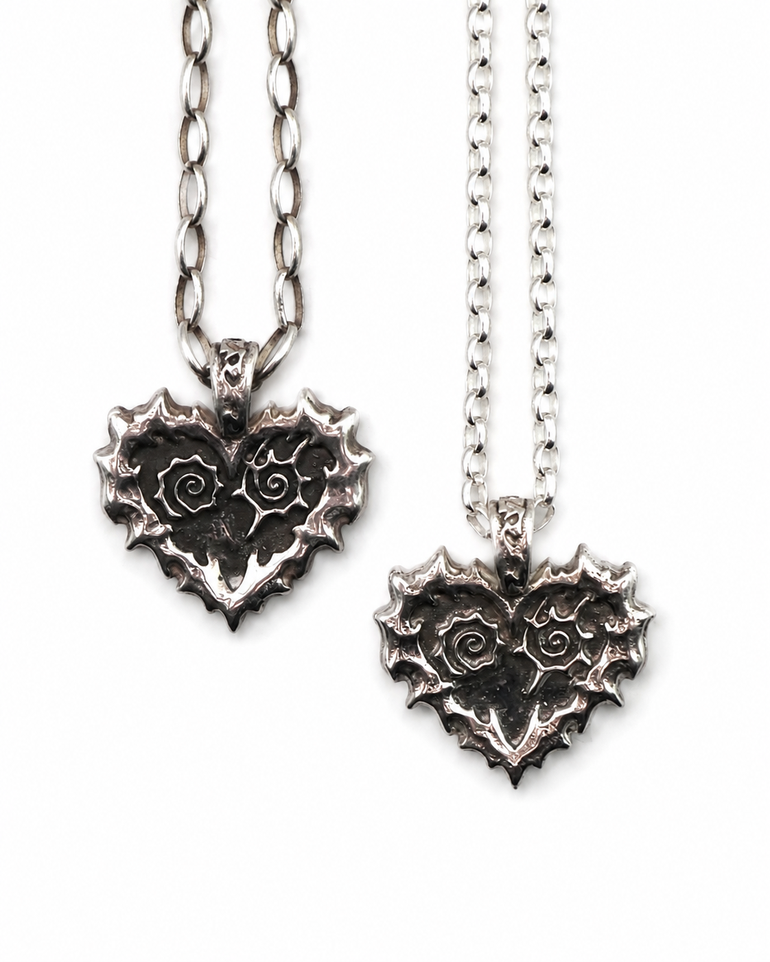 Spiked Heart Necklace