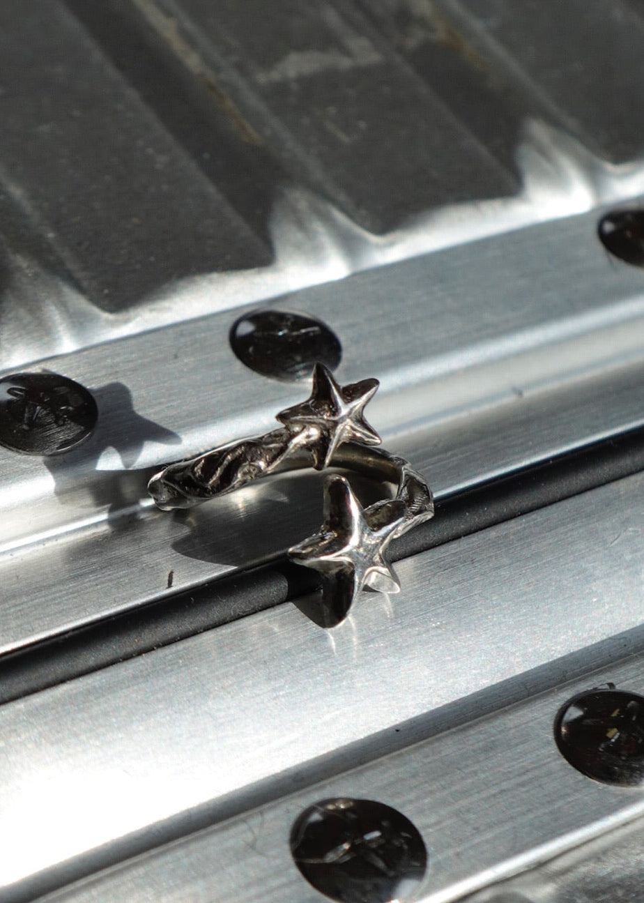 Tribal Twin Star Ring