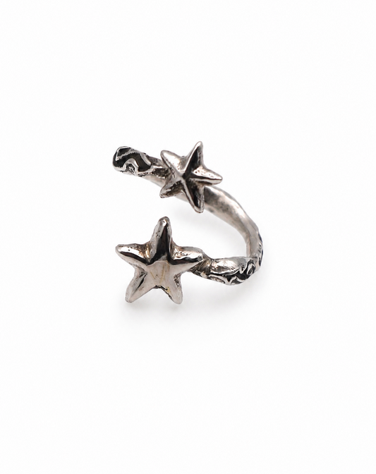 Tribal Twin Star Ring
